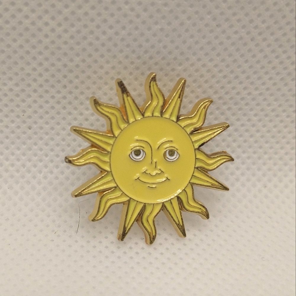 🧁 3/$30 Smile Like the Sun Enamel Pin NEW